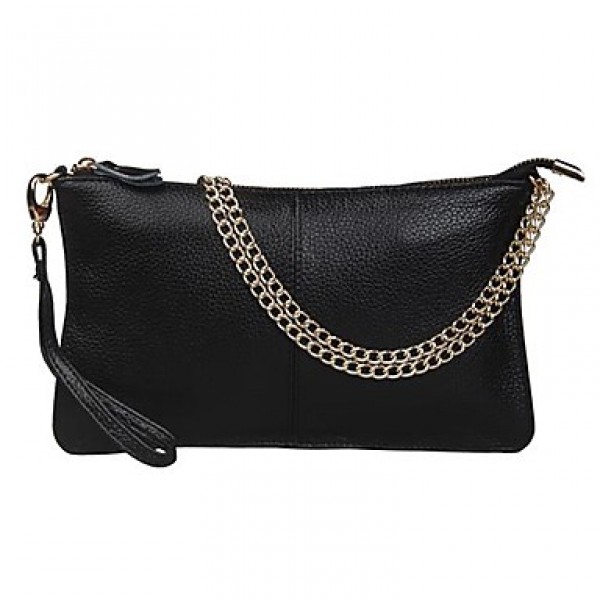  Fashion Women's Woven Pattern Genuine Leather Shoulder Bag/Crossbody Bag  Day Clutch Bags  